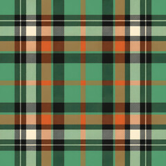 Wall Mural - Green and brown plaid pattern background.