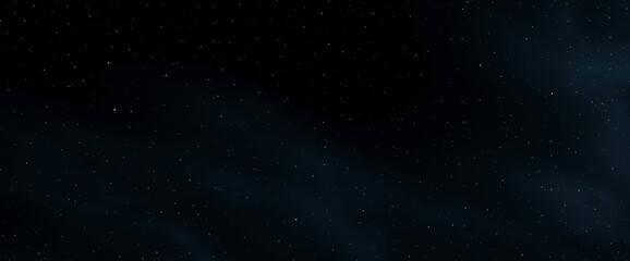 Wall Mural - Stars in the night. Dark blue green galaxy space. Glowing stars in space. New Year, Christmas and Celebration background concept.