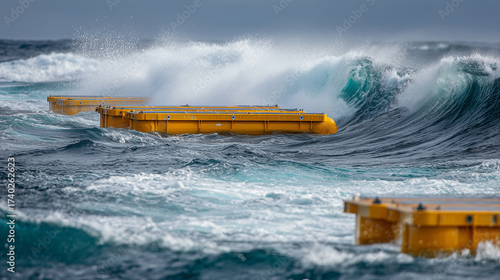 Ocean wave energy generation harnesses the motion and height of waves ...