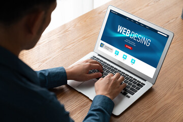 Website design software provide modish template for online retail business and e-commerce