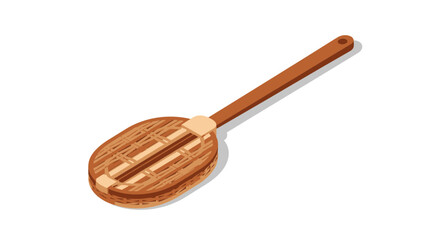 Elegant wooden skimmer illustration for professional culinary use
