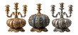 © PRI - Ornate Vintage Candelabra Collection with Elaborate Decorative Details