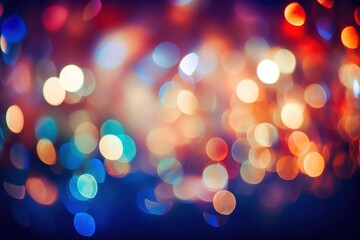 Wall Mural - Bokeh light backgrounds outdoors night.