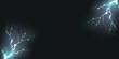 © MOH - Elegant Thunder and lightning isolated on black background. vector