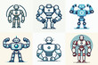 © Andi - powerful ai robot set vector illustration