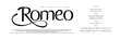 © Ook - Font Romeo. Elegant Fashion and Minimal modern serif alphabet font uppercase and number fonts victorian typeface