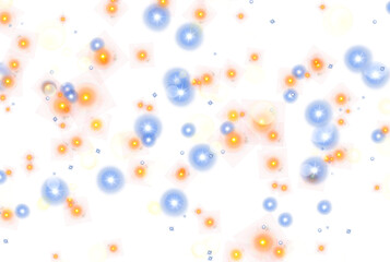 Wall Mural - Christmas glowing sparkling stars dust bokeh particles effect on transparent background, glittering sparkles dust christmas festival fall, PNG image 