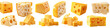 © popeye - Cheese cubes, various cuts