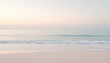 © Toro Zillennial - A peaceful seashore at daybreak presents a soft, calming scenery with gentle waves rolling into the sandy coastline