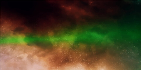 Wall Mural - abstract colorful smoke texture with dark green particles and blue light
