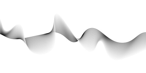Wall Mural - Abstract grey wave line texture background,Wave with connecting dots and lines on a dark background.Wave with lines created using blend tool, digital frequency track equalizer,