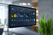© YouraPechkin - Smart home control panel displays real-time data and analytics within a modern interior