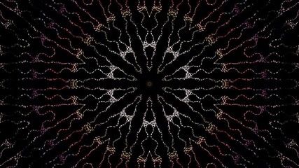 Wall Mural - Abstract Kaleidoscope pattern with full colors. Magic mandala. 4k	