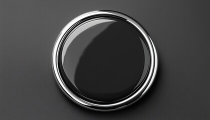 empty enamel pin mockup blank round black silver lapel badge mock up