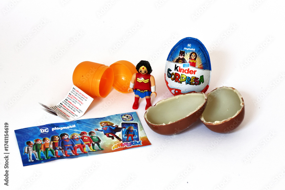 Italy – October 4, 2025: Kinder Surprise eggs by Ferrero with Wonder ...