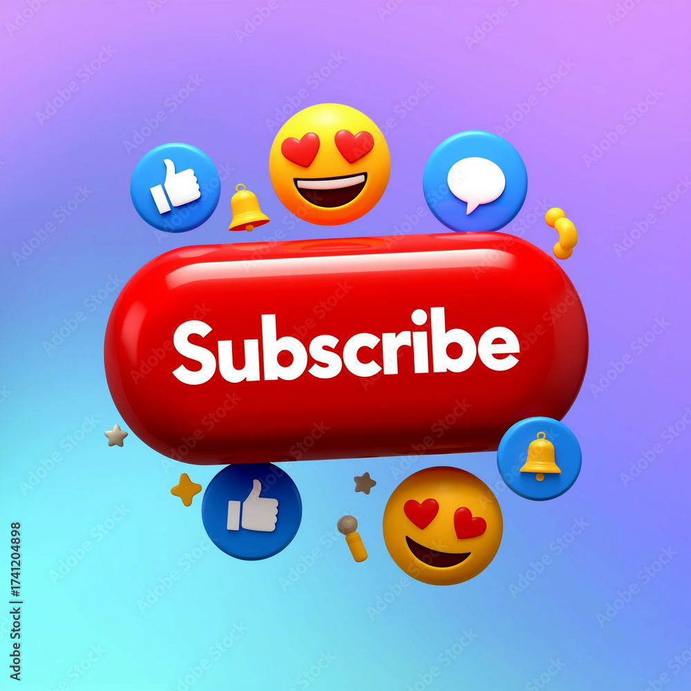 Engaging Subscription Graphic: A vibrant and eye-catching graphic ...