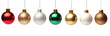 © Rawpixel.com - PNG Flying Christmas balls christmas ornaments green.