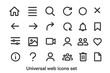 © Michael - Universal Web Icons Set for UI and Mobile Applications, Basic User Interface Elements Vector Illustration with Transparent Background, Web and Mobile Design Symbols
