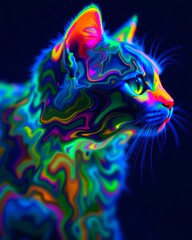  abstract colorful background with water drops