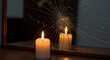 © Aleksandr_79 - Candle burning beside spider web.