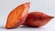 © izzuddin - Fresh cut sweet potatoes on white background ideal for culinary and health related projects