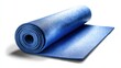 © izzuddin - Blue yoga mat rolled and unrolled on a clean surface