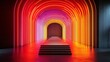 © Prime Stox - Colorful Neon Light Tunnel with Modern Design and Vibrant Atmosphere
