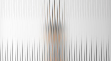 Abstract white ribbed background texture with subtle color