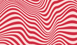 © Yanka - Wave pattern of caramel stripes background. Curly waves flow texture. Retro psychedelic linear texture red, pink color