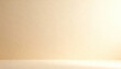 © aimthy stock - Tan beige shelf background for product display with warm light
