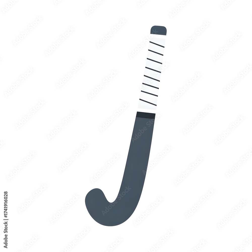 Stylized Stick Stylized illustration of a field hockey stick, representing the spirit ...