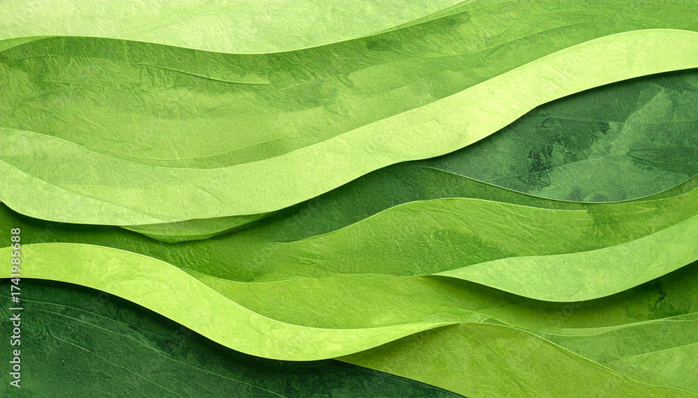 green abstract wave Stock Illustration | Adobe Stock