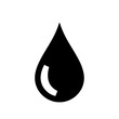 © Khaula_Annasya - Black water drop icon on white background simple design graphic element.