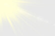 © Lepe PNG - Bright sunshine rays bursting from corner with lens flare effect
