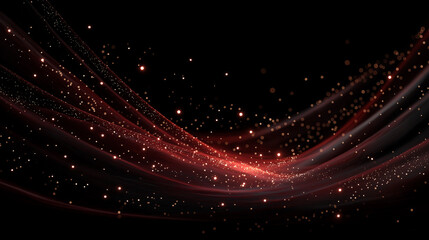 Wall Mural - Ethereal Flow: A dynamic and artistic visualization with abstract luminous, sparkling particles cascading gracefully, creating an elegant and captivating scene of motion.