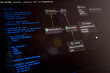 © Narong - Programming screen displaying object-oriented class inheritance structure using PlantUML syntax with interface, abstract class, and annotation for software architecture and data modeling.