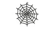 © mastyo - Spooky Black Glitter Spider Web Ornament on Dark Background