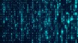 © CuteBee - Digital binary code background matrix style falling numbers data stream technology background concept