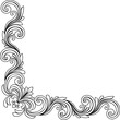 © Christos Georghiou - Filigree Crest Corner Motif Floral Pattern Frame