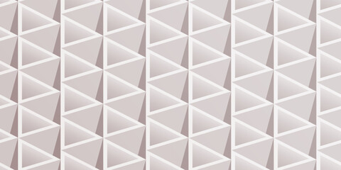 Wall Mural - Vector seamless geometric 3d optical pattern. Repeatable architecture creative background. Decorative endless tile ceramic texture