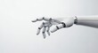 © Ashan - Close up of a robot hand reaching out isolated on white background, artificial intelligence concept