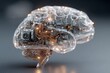 © G - Sto Xet - Circuitry of the mind: decoding the complexities of brain-tech fusion. Internet connection illustration. Subtle shifts in color highlight a brain integrated with futuristic circuits.