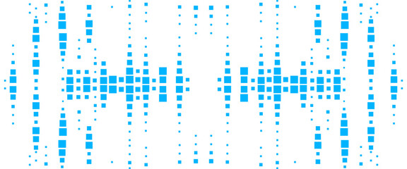 Wall Mural - Vector modern abstract technology style geometric squares pattern