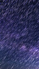 Wall Mural - Vertical Shot Star Trails of June Astrophotography Night Sky Time Lapse