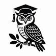 © Victor Gallery - Wise owl wearing graduation cap vector illustration scalable eps for educational themes vector