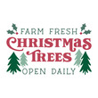 © Jordyn Alison - farm fresh christmas trees vector illustration