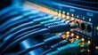 © Juwel_AI Designer - Network Cables Connected to a Server for Data Transmission System