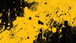 © nameera_hasan - abstract yellow and black paint splashes,