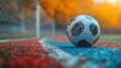 © RONNY - Soccer ball on field at sunset (1)