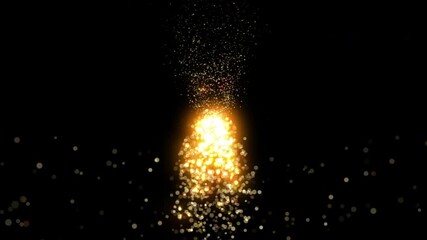 Wall Mural - flying sparkles alpha particles transparent animation element